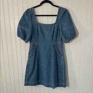 Madewell Blue Denim Mini Dress